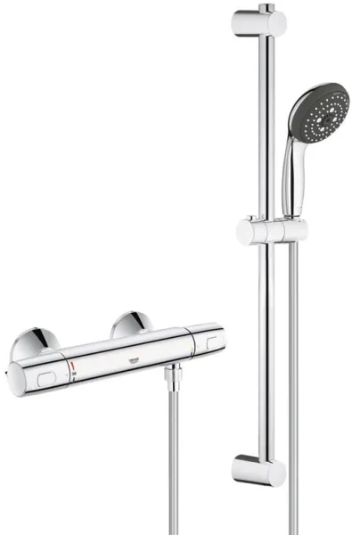 Grohe Precision Trend -duschset med termostatblandare, krom