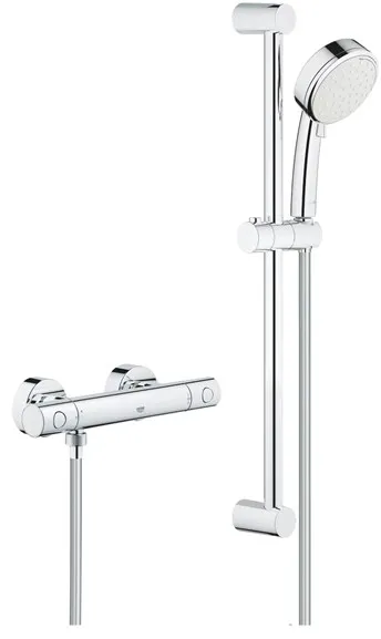 Grohe Tempesta Cosmopolitan 100 duschset med Grohtherm 800 Cosmopolitan termostatblandare, krom