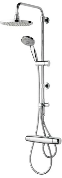 Saniscan New Waterfall - duschstångsset med takdusch och handdusch, krom