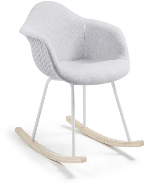 Kevya, gungstol, grå/naturlig, tyg