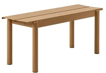 Muuto Linear Steel Bänk Bränd Orange 110 X 34 cm