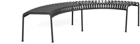 HAY Palissade Park Bänk 2 st Fristående Antracit