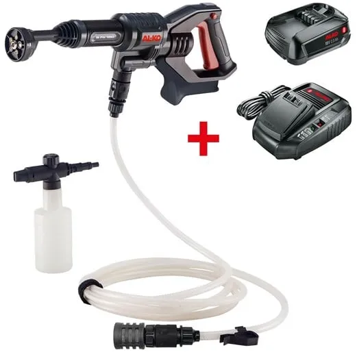 AL-KO Högtryckstvätt Batteridriven trycktvätt PW 1850 18 V inkl. batteri och laddare
