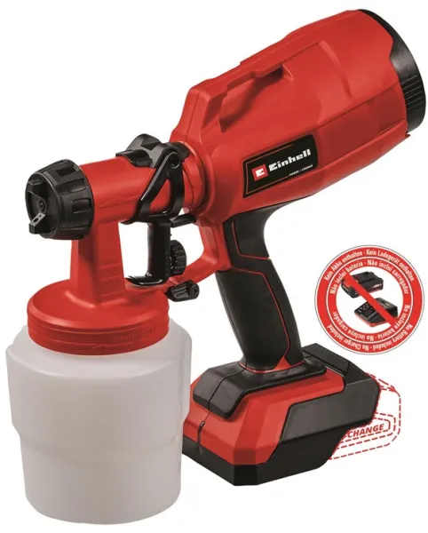 Einhell TC-SY 18/60 Li trådlös färgspruta 18 volt utan batteri och laddare
