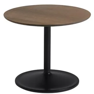 Muuto Soft Soffbord i Rökt Ek/Svart Ø48 H40