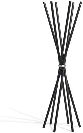 Møbel Copenhagen Coat Klädställ Svartlackerad Ask/Polerad Aluminium