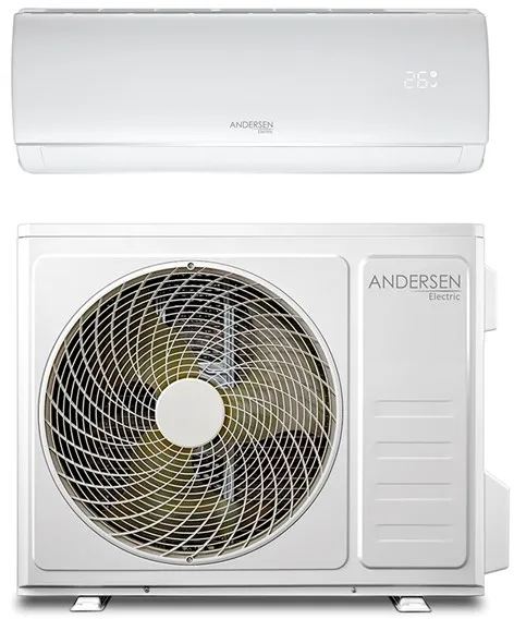 Andersen Electric AE 9000 luft/luft värmepump med WiFi, 3,4 kW, 5-63 m², vit