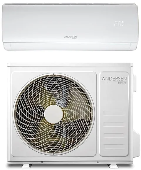 Andersen Electric AE 18000 luft/luft värmepump med WiFi, 6 kW, 5-135 m², vit