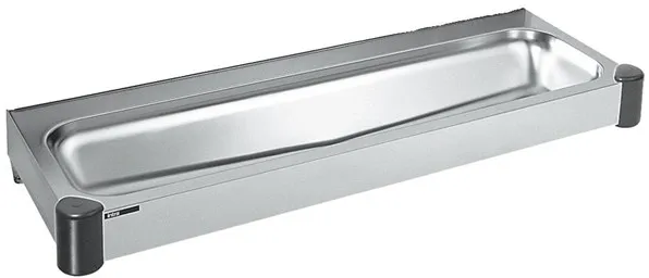 Juvel Intra Juvel P12 diskbänk utan bakvägg, centralt avlopp, rostfritt stål